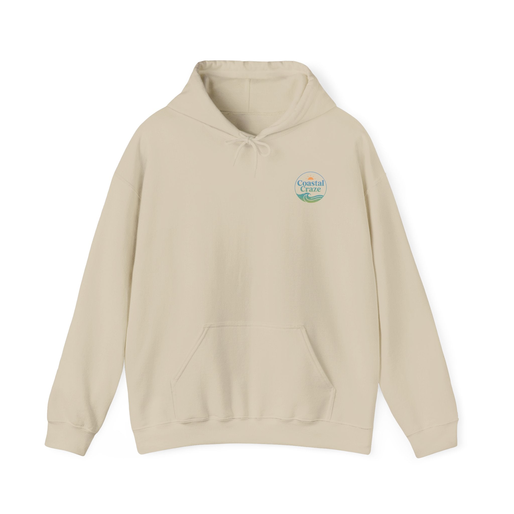 Coastal Craze Logo Hoodie | Unisex Heavy Blend™ Sweatshirt, Comfortable Beach Apparel