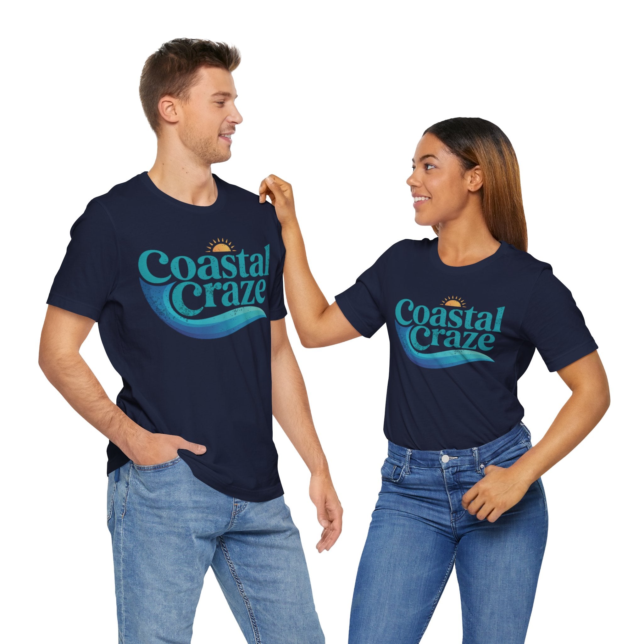 Coastal Craze Logo Unisex Tee, Beach Shirt, Summer Fashion, Vacation Wear
