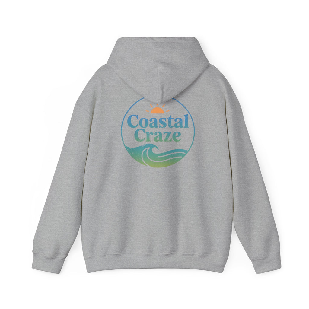 Coastal Craze Logo Hoodie | Unisex Heavy Blend™ Sweatshirt, Comfortable Beach Apparel