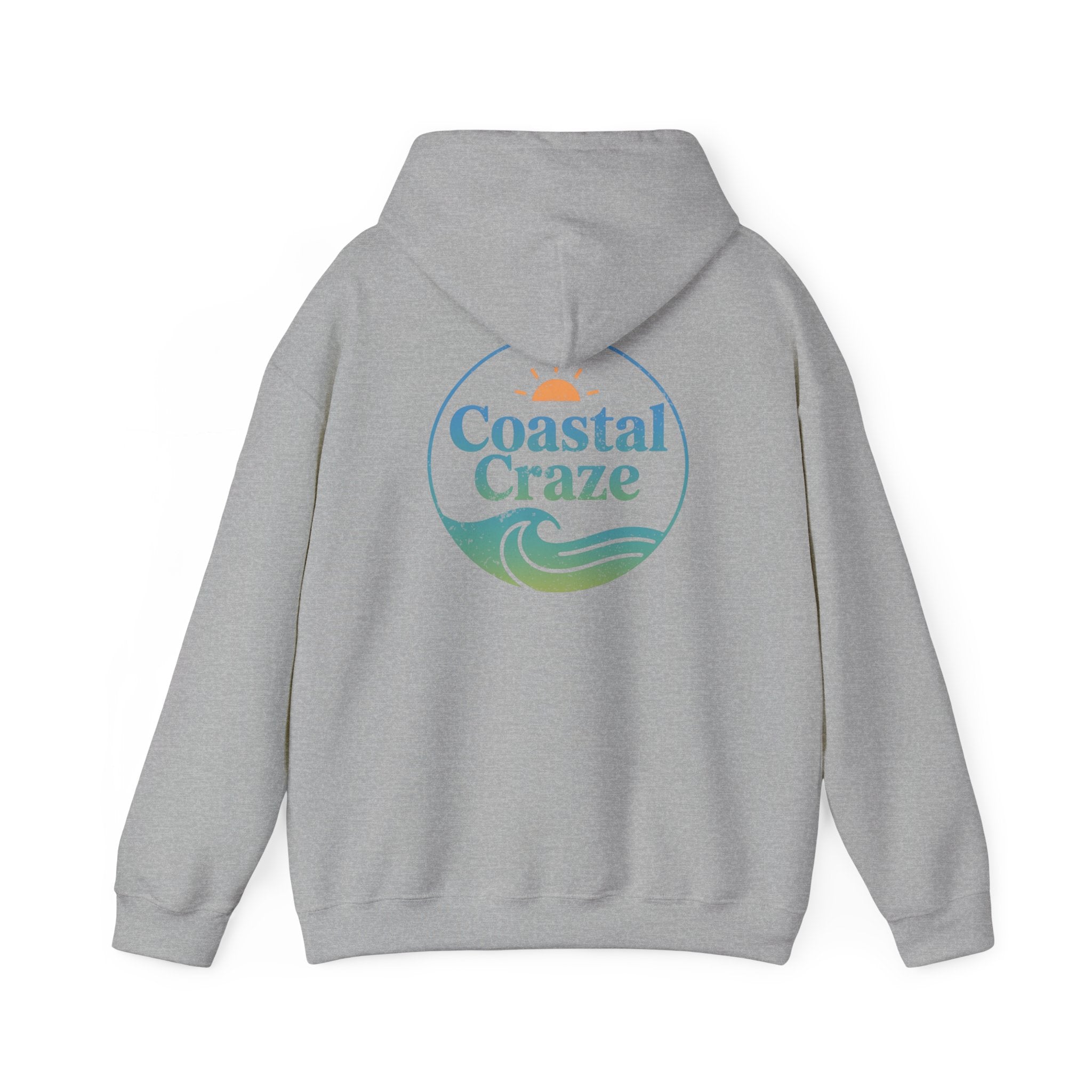 Coastal Craze Logo Hoodie | Unisex Heavy Blend™ Sweatshirt, Comfortable Beach Apparel