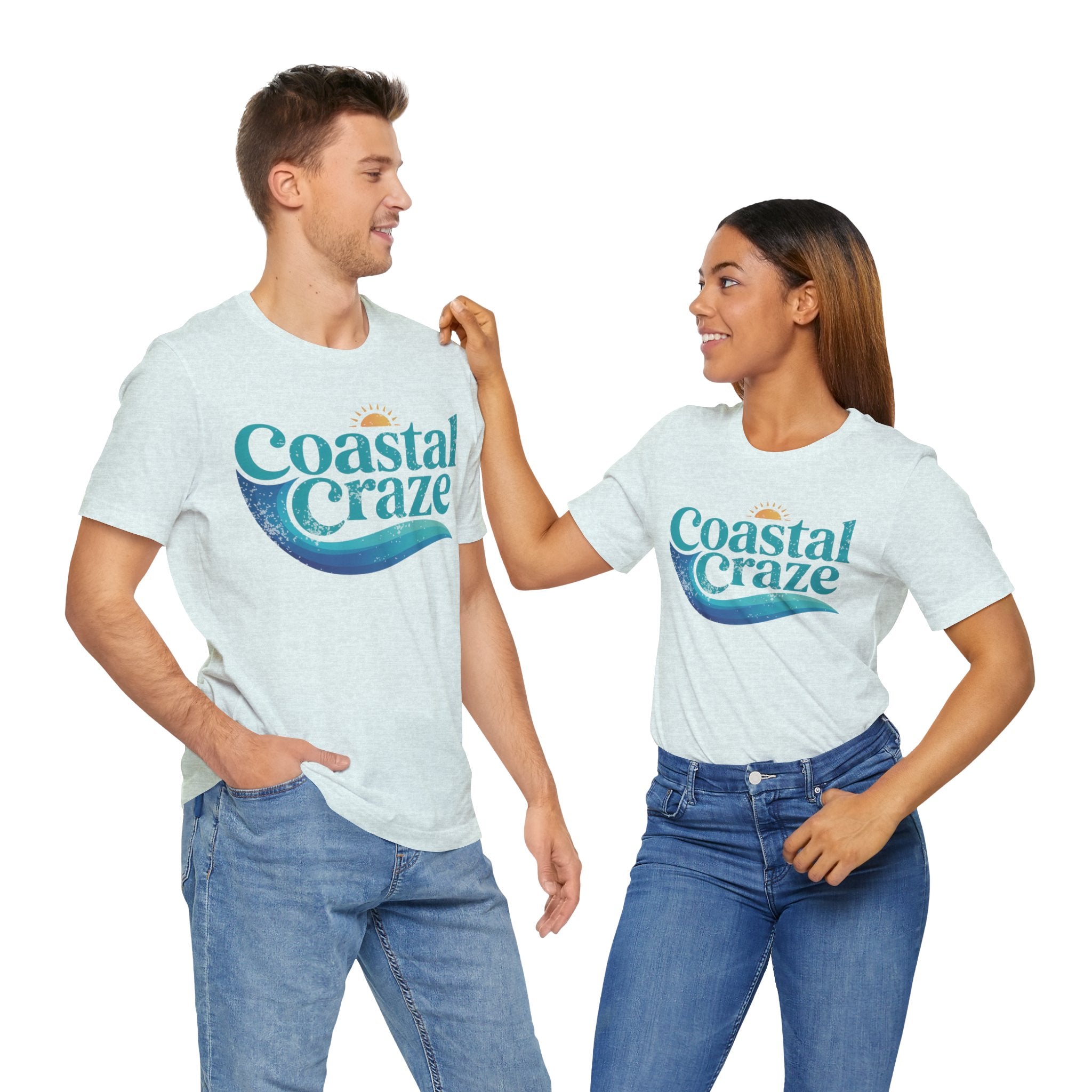 Coastal Craze Logo Unisex Tee, Beach Shirt, Summer Fashion, Vacation Wear