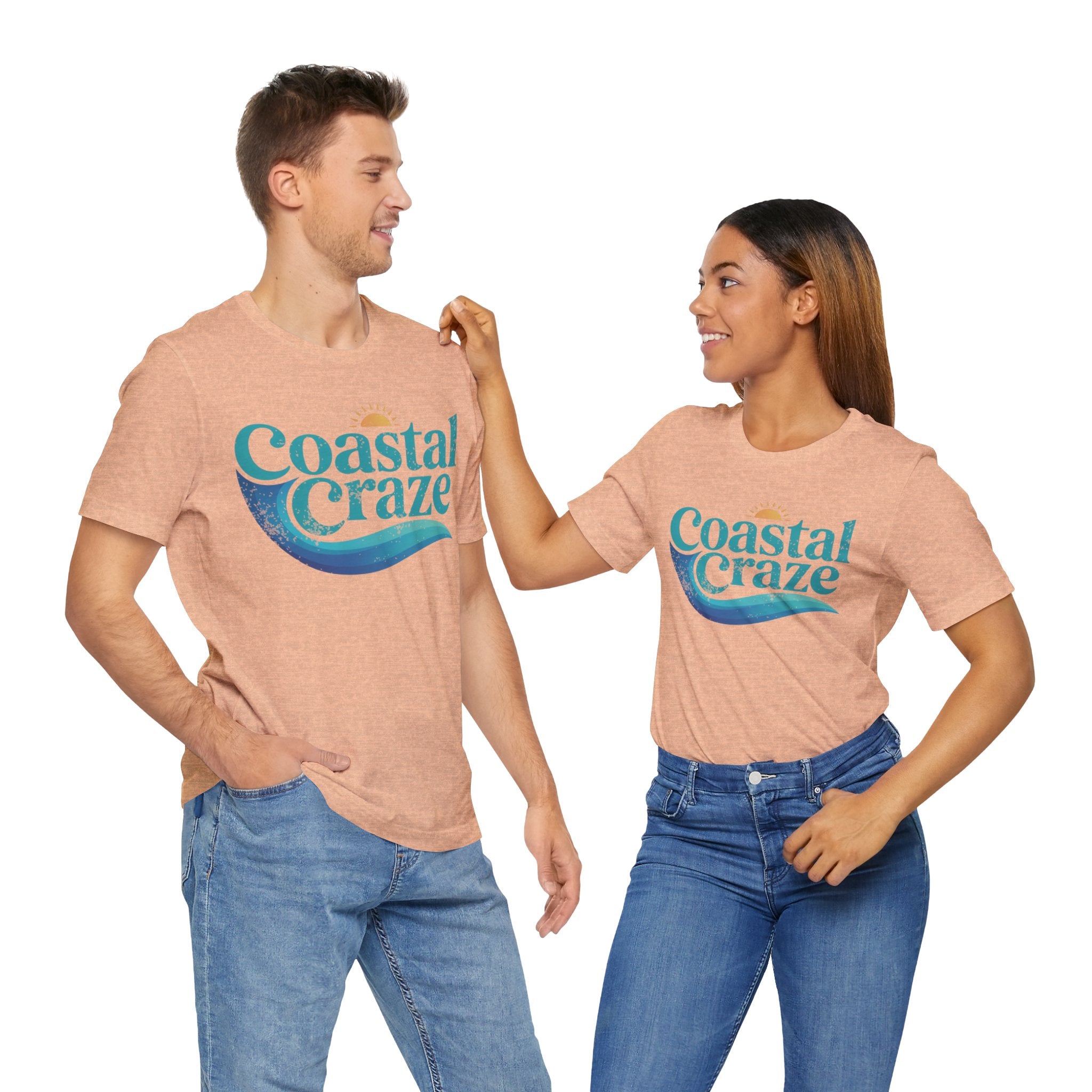 Coastal Craze Logo Unisex Tee, Beach Shirt, Summer Fashion, Vacation Wear