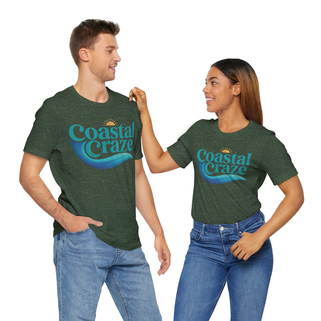 Coastal Craze Logo Unisex Tee, Beach Shirt, Summer Fashion, Vacation Wear