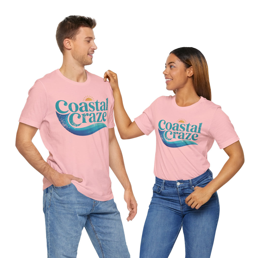 Coastal Craze Logo Unisex Tee, Beach Shirt, Summer Fashion, Vacation Wear