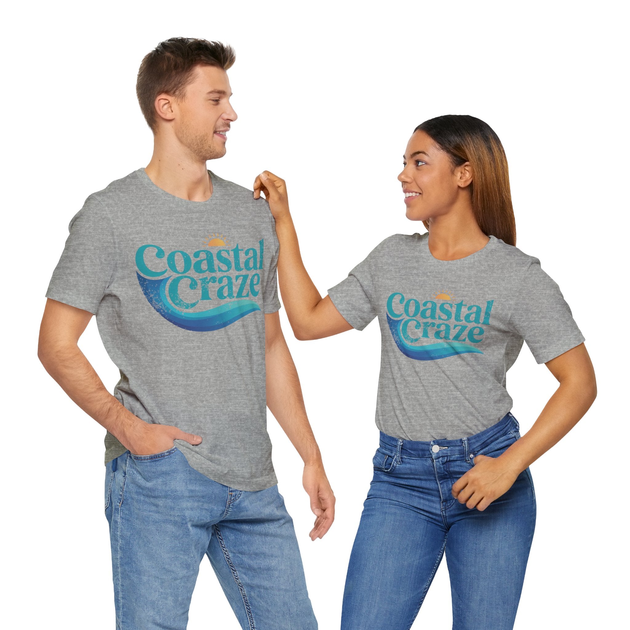 Coastal Craze Logo Unisex Tee, Beach Shirt, Summer Fashion, Vacation Wear