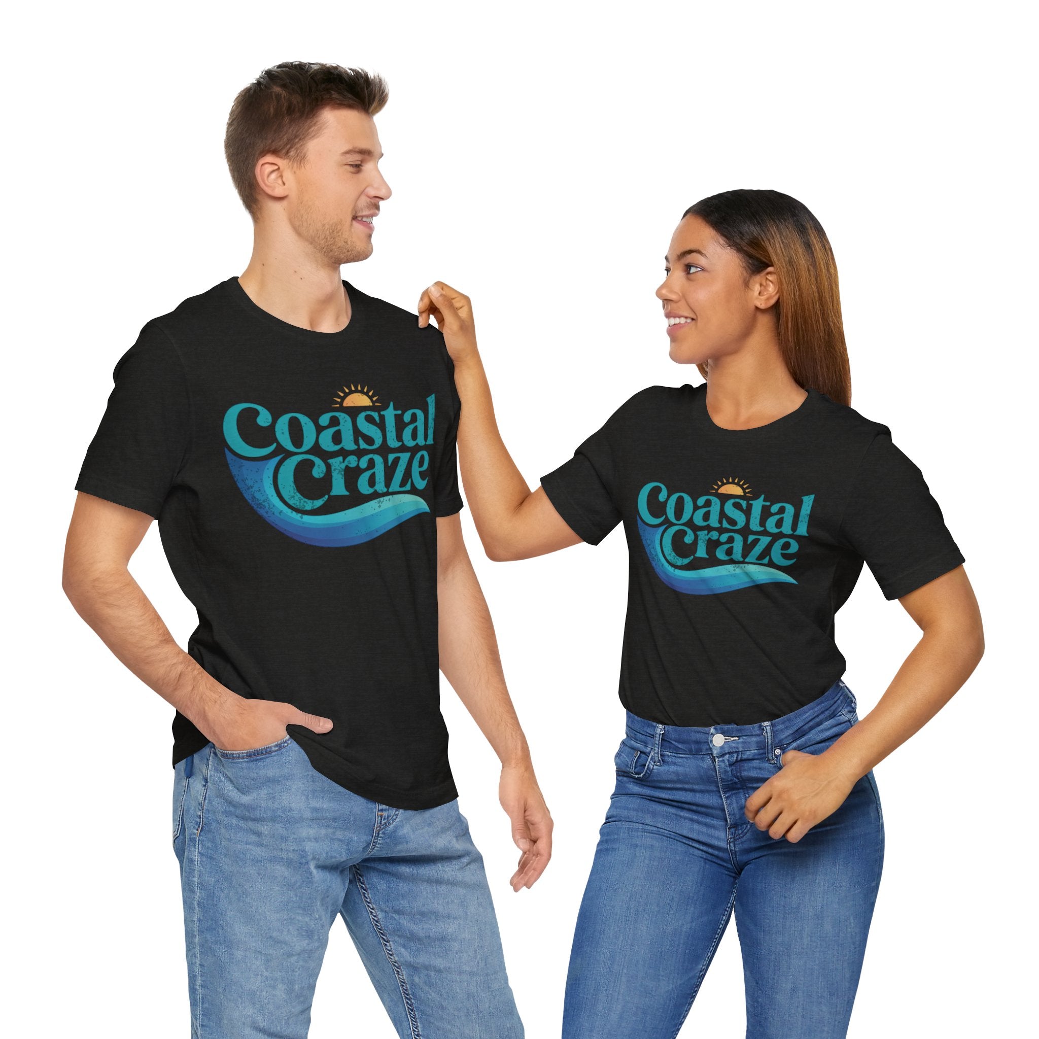 Coastal Craze Logo Unisex Tee, Beach Shirt, Summer Fashion, Vacation Wear