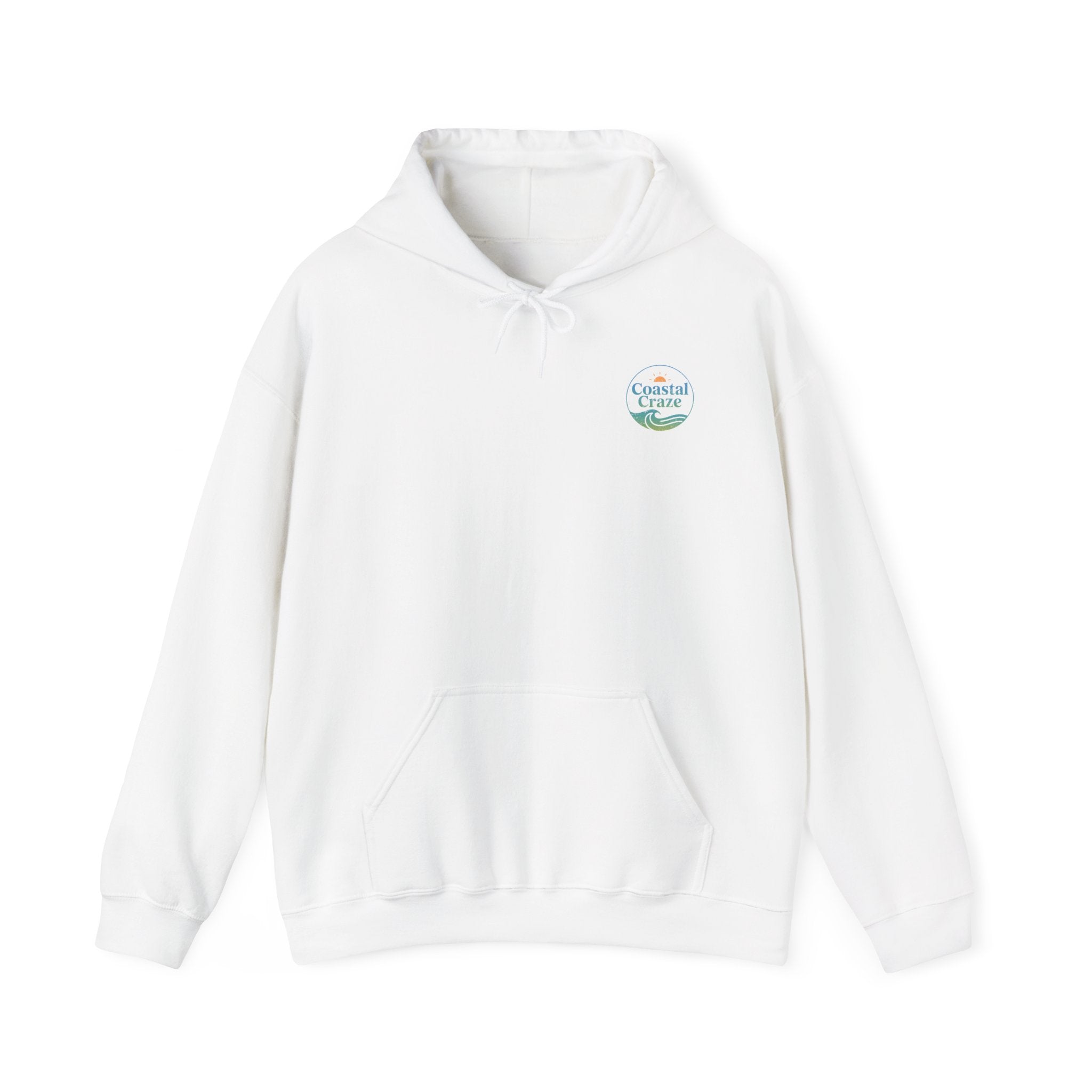 Coastal Craze Logo Hoodie | Unisex Heavy Blend™ Sweatshirt, Comfortable Beach Apparel
