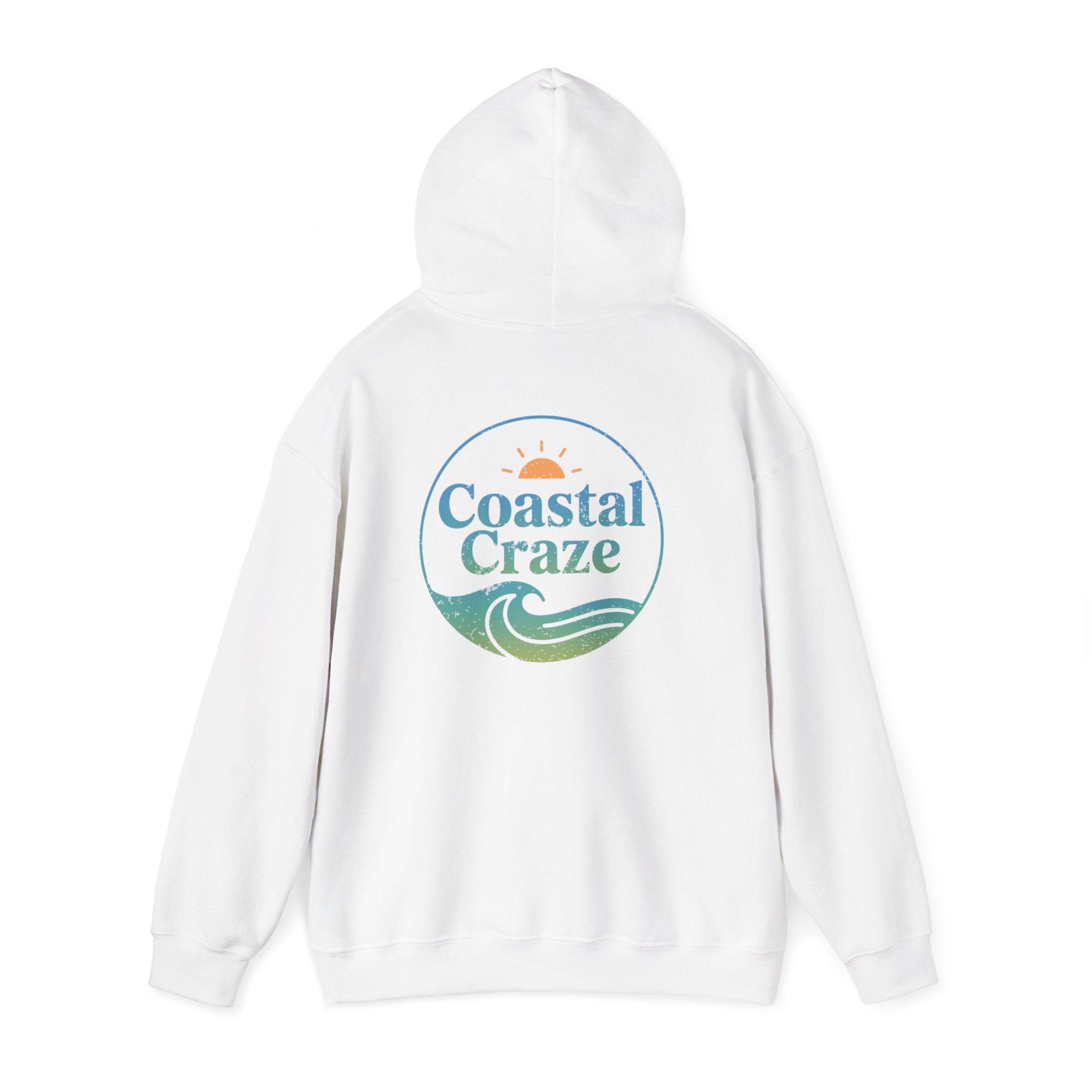 Coastal Craze Logo Hoodie | Unisex Heavy Blend™ Sweatshirt, Comfortable Beach Apparel