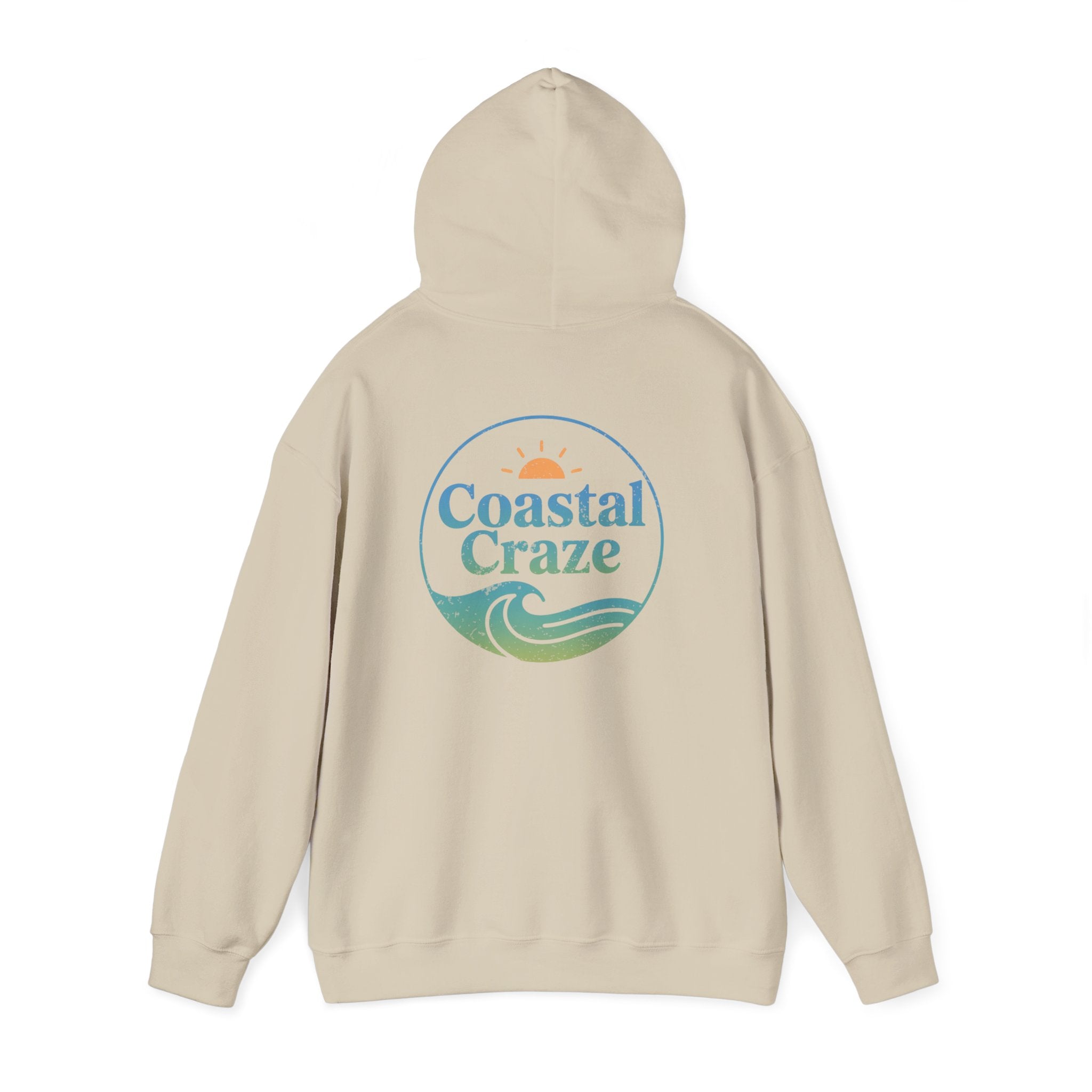 Coastal Craze Logo Hoodie | Unisex Heavy Blend™ Sweatshirt, Comfortable Beach Apparel