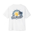 Palm Coast Life Logo Oversized Boxy Tee - Casual Beach Shirt for Vacation Vibes