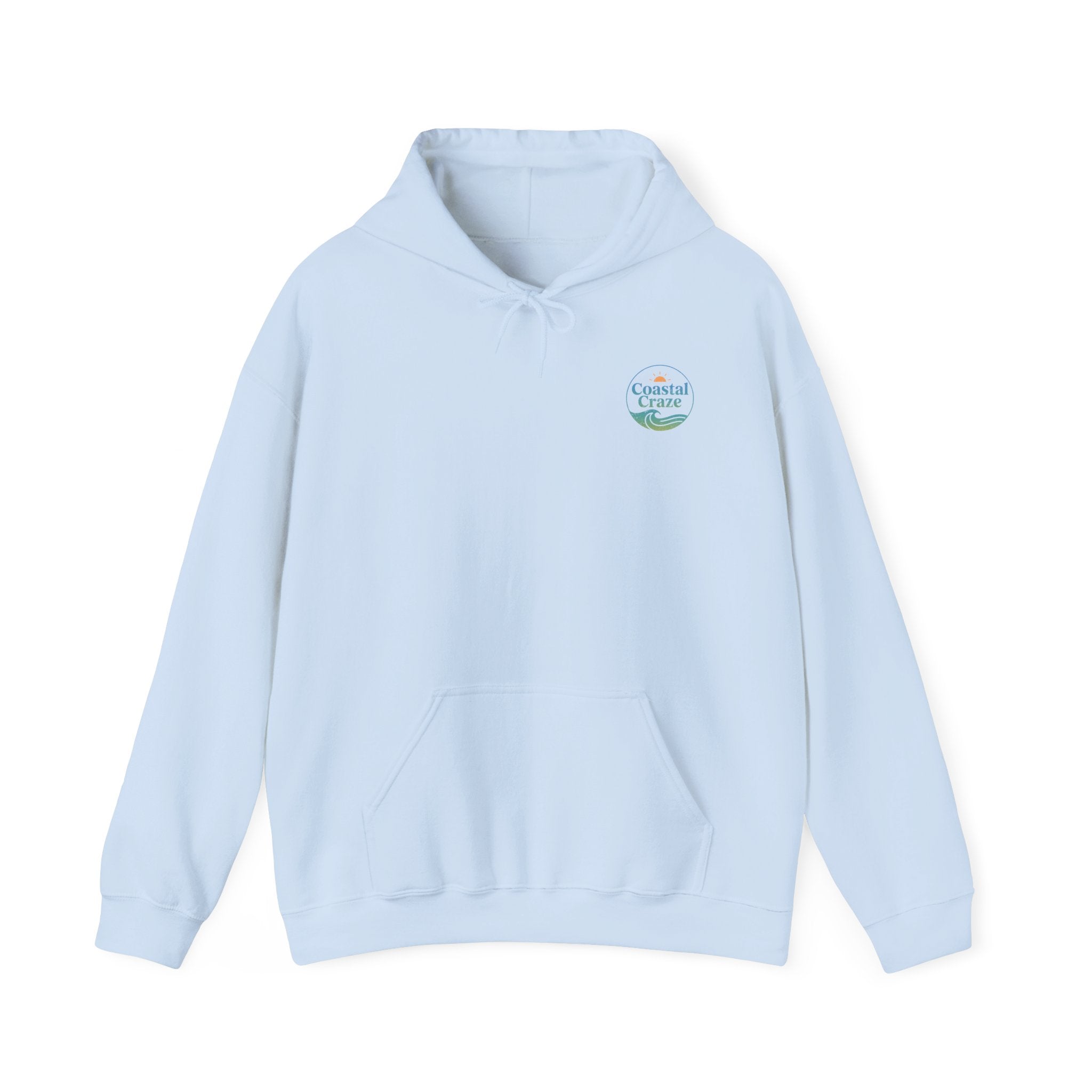 Coastal Craze Logo Hoodie | Unisex Heavy Blend™ Sweatshirt, Comfortable Beach Apparel