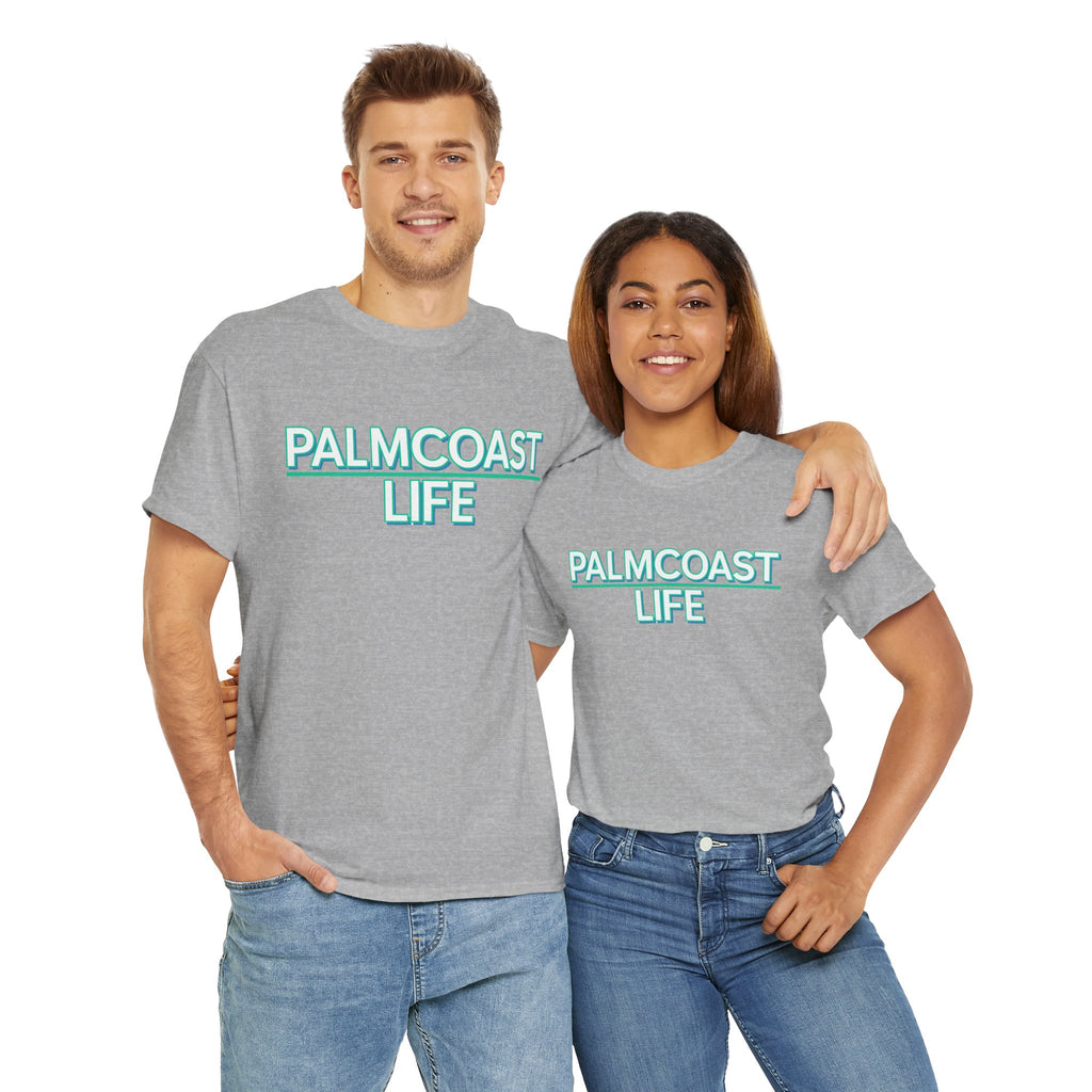 Chic Palm Coast Life Tee, Unisex T-Shirt, Casual Summer Wear, Beach Day Outfit, Gift for Ocean Lovers, Trendy Graphic Tee