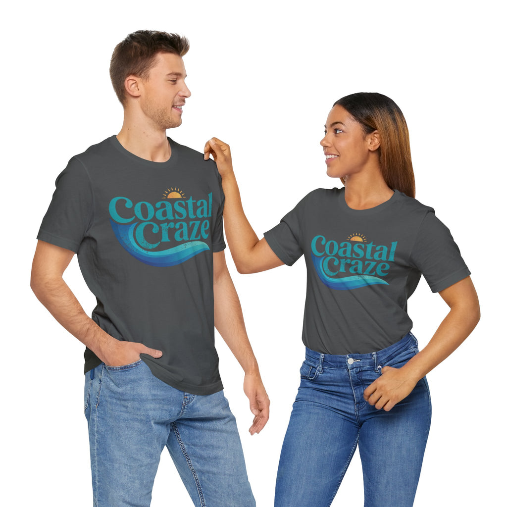 Coastal Craze Logo Unisex Tee, Beach Shirt, Summer Fashion, Vacation Wear