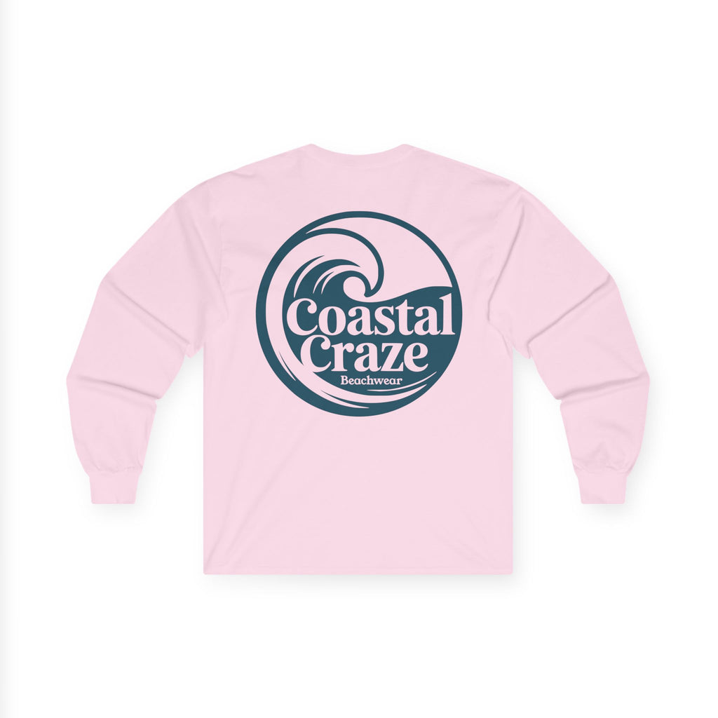 Coastal Craze Long Sleeve Logo Tee - Catch the Wave!