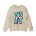 Palm Coast Life Sweatshirt, Unisex Crewneck Beachwear