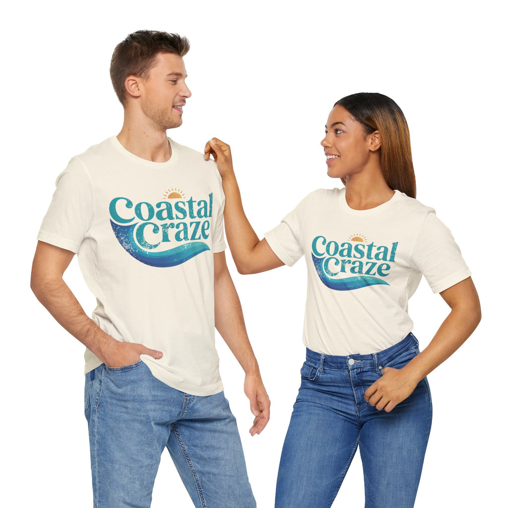 Coastal Craze Logo Unisex Tee, Beach Shirt, Summer Fashion, Vacation Wear