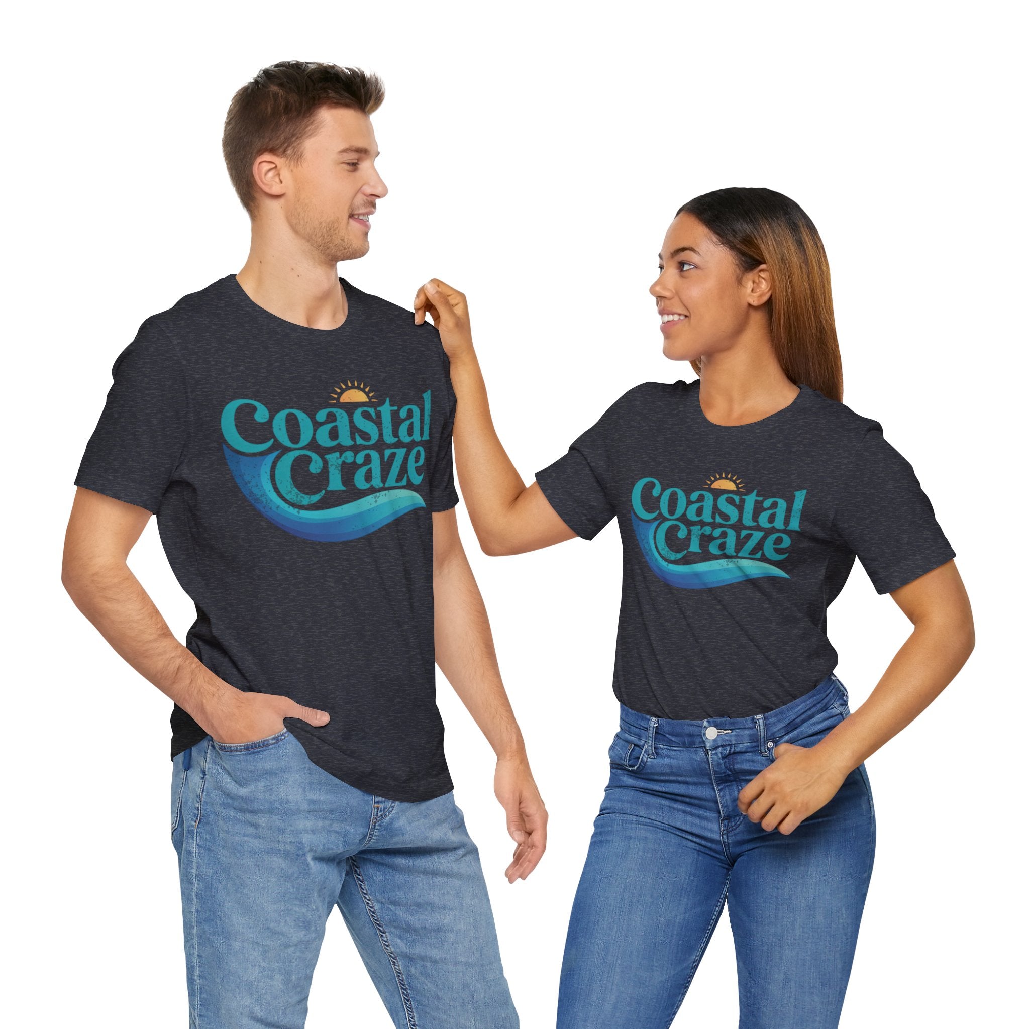 Coastal Craze Logo Unisex Tee, Beach Shirt, Summer Fashion, Vacation Wear